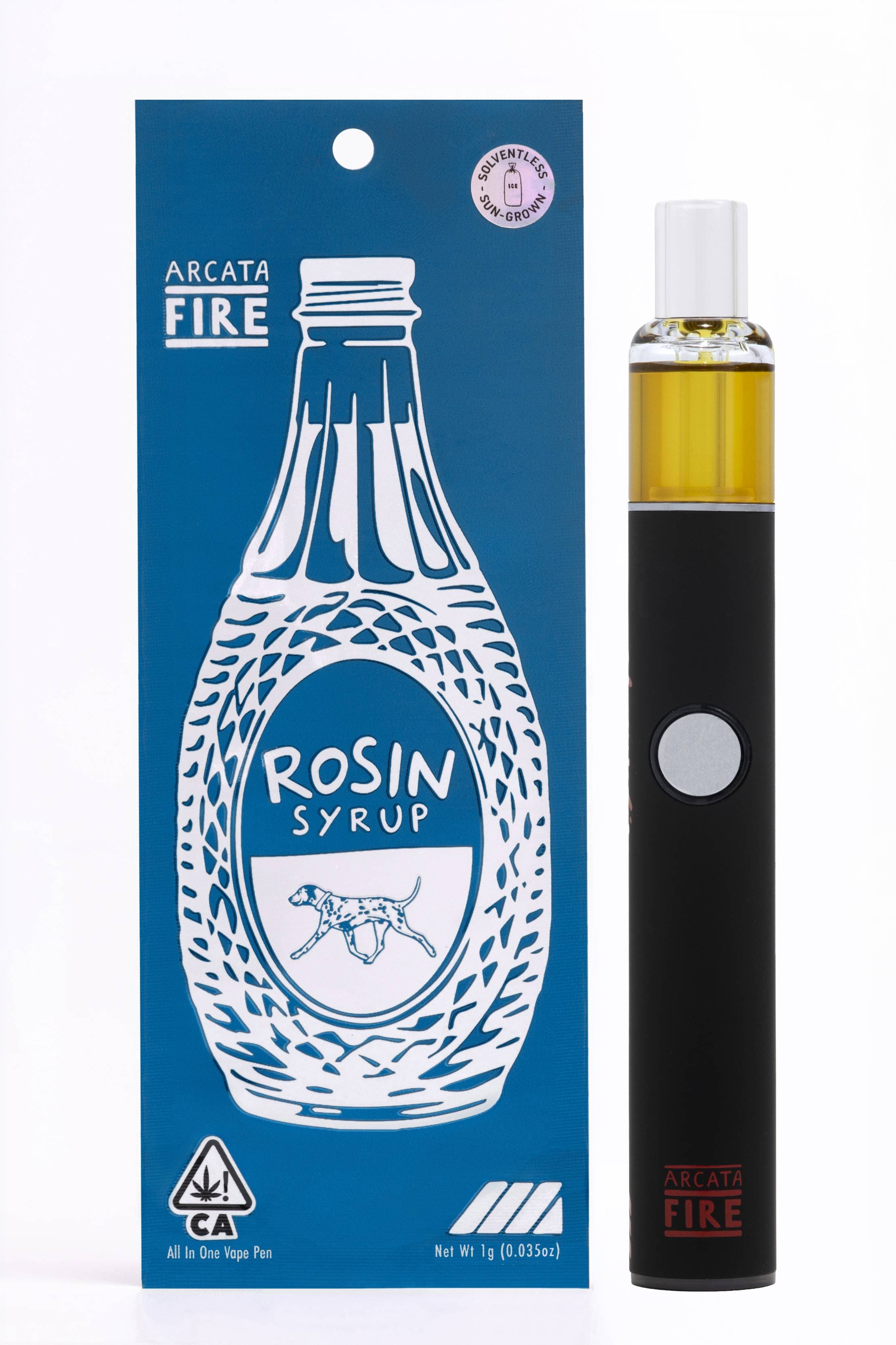 Arcata Fire T1 100% Live Rosin AIO 1g Hybrid Coup Runtz Bomb