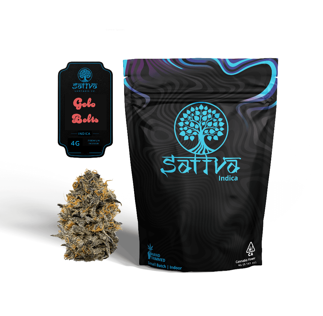 Sattva Cannabis Flower 4g Indica Gelo Belts
