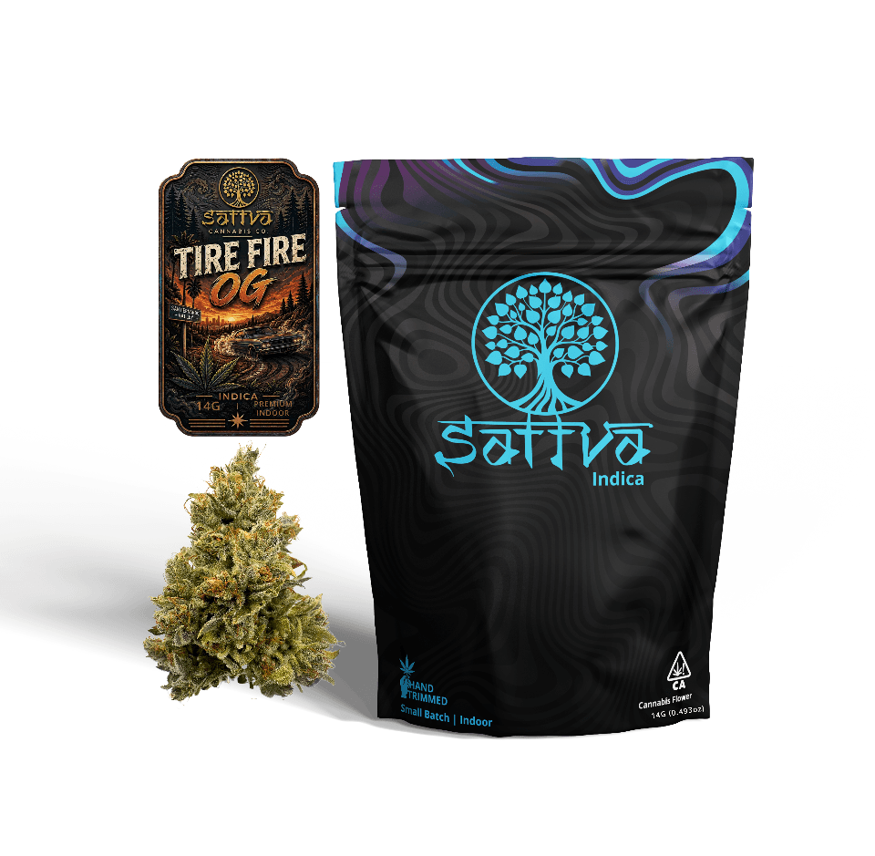Sattva Cannabis Flower 14g Indica Tire Fire OG