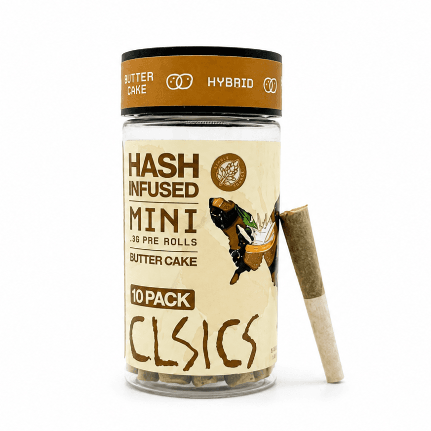 CLSICS Hash Preroll 10pk Hybrid Butter Cake