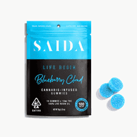 Saida Live Resin Gummies 100mg Sativa Blueberry Cloud