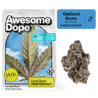Awesome Dope Flower 7g Indica Hybrid Oakland Runtz