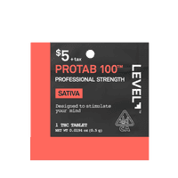 Level Protab 100 Sativa 1-Piece $5 printed pk