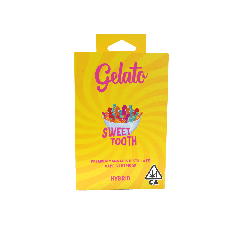 Gelato Flavors Cartridge 1g Hybrid Sweet Tooth 10pk