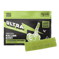 Ultra Live Rosin and Live Resin Gummy Bar 100mg Hybrid Killer Kiwi