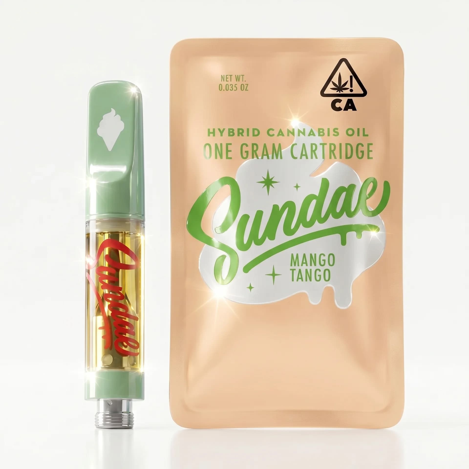 Sundae Vape Cartridge 1g Hybrid Mango Tango