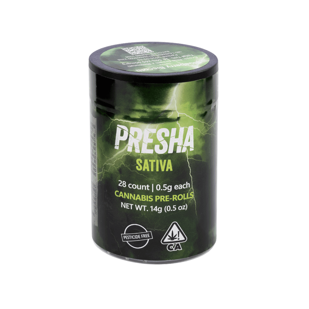 Presha Preroll 28pk Sativa Lemon Snow Berries14g