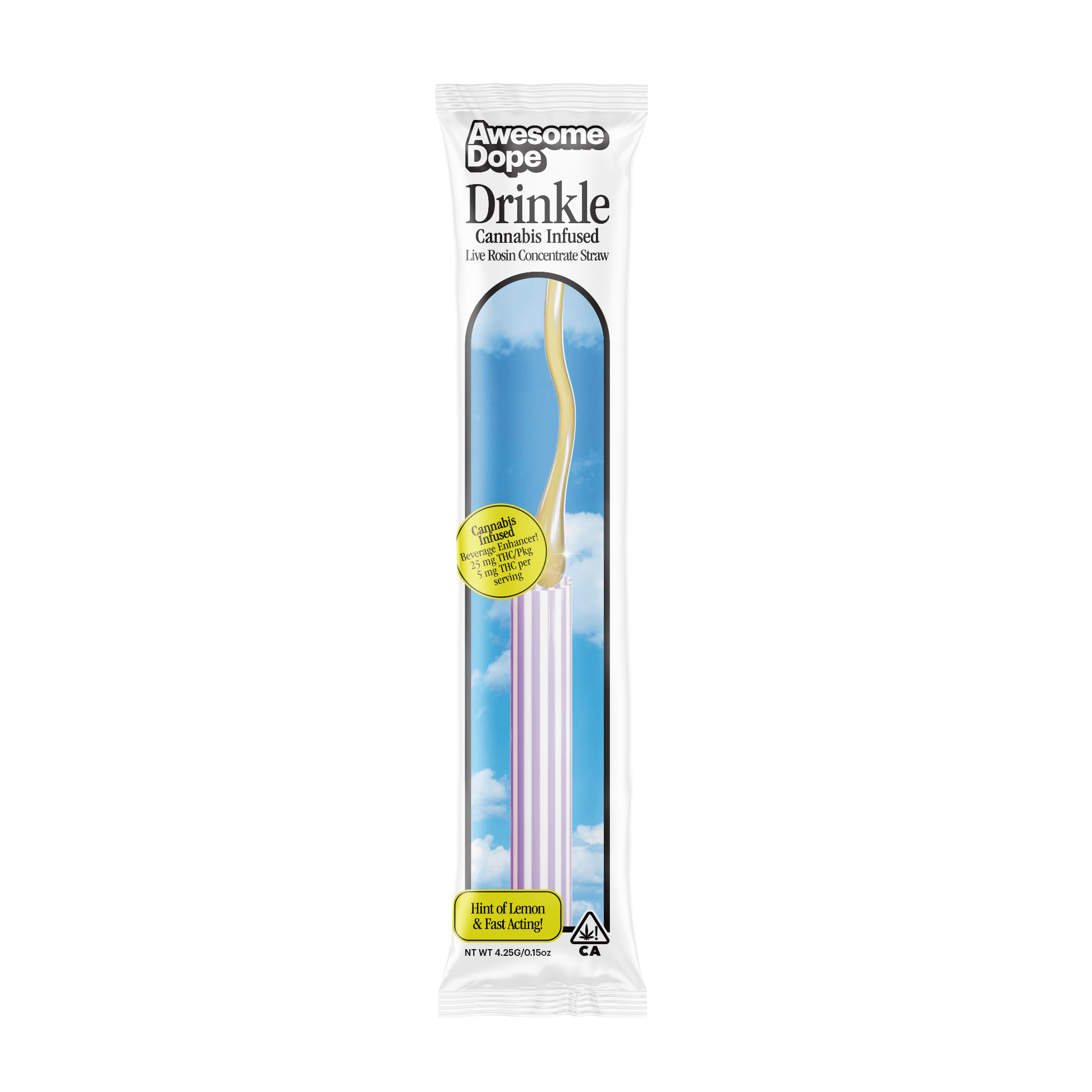 Awesome Dope Edible Rosin Concentrate Straws 25mg Hybrid