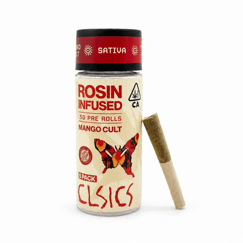 CLSICS Rosin Preroll 5pk .5g Sativa Mango Cult