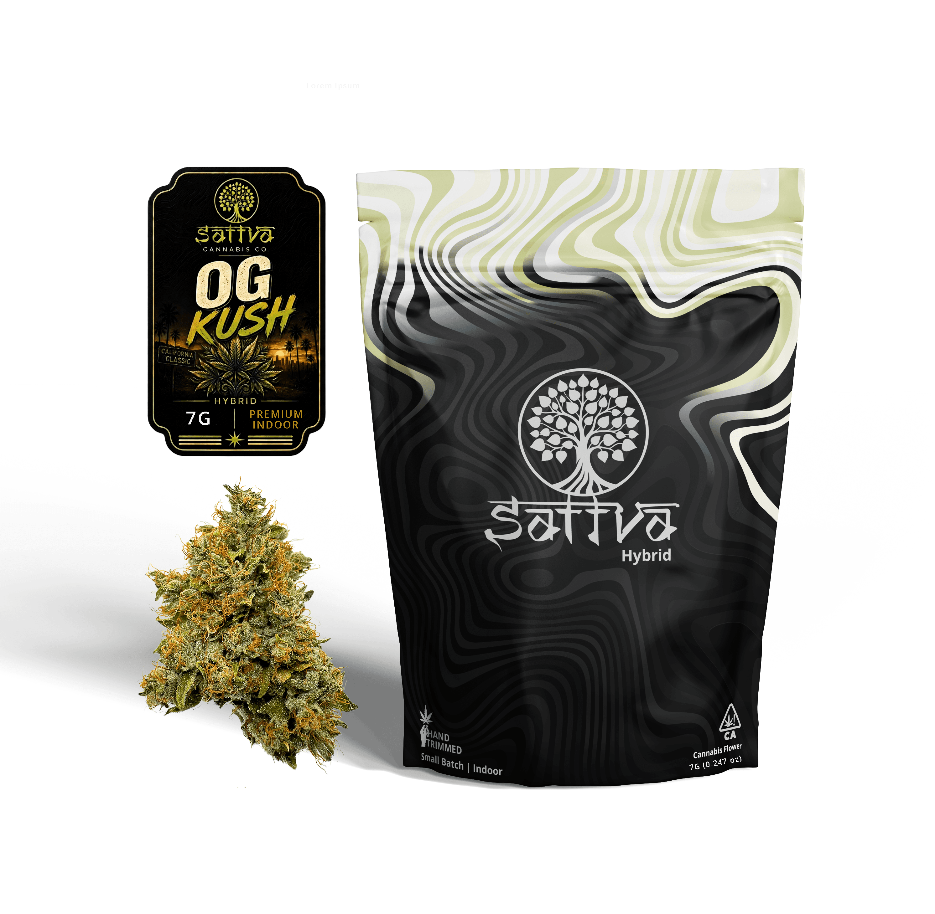 Sattva Cannabis Flower 7g Hybrid OG Kush