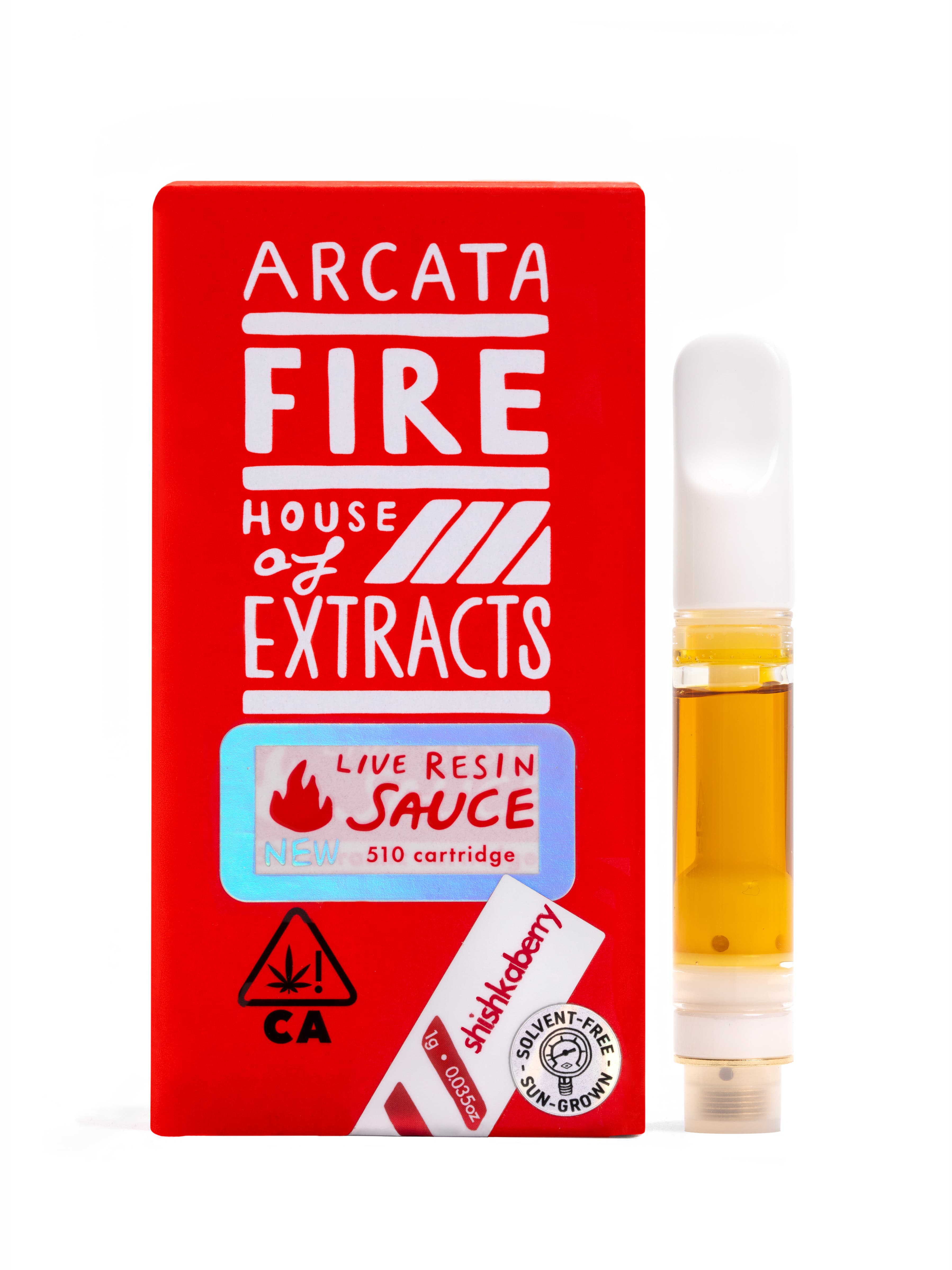 Arcata Fire 100% Live Resin Cartridge 1g Indica Shishkaberry