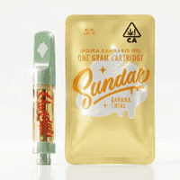 Sundae Vape Cartridge 1g Indica Banana Swirl