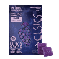 CLSICS Live Rosin Gummies Indica CBN/THC Lunar Grape 5pk