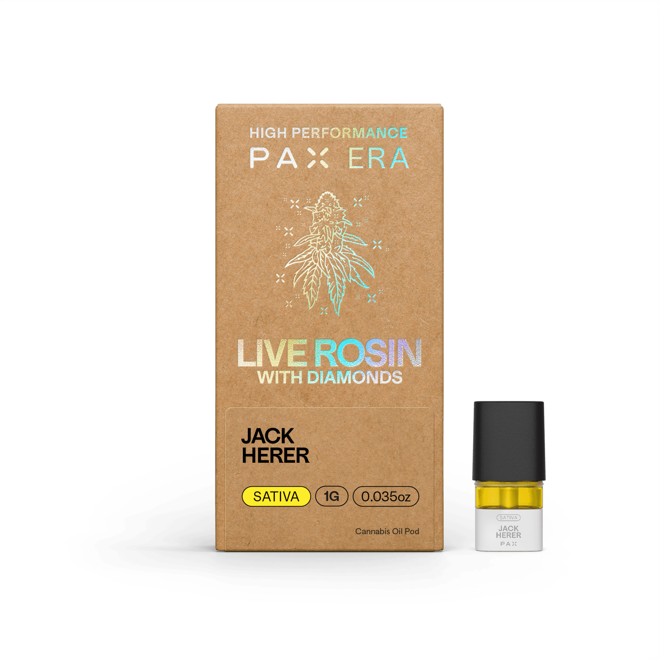 PAX Live Rosin with Diamonds Pod 1g Sativa Jack Herer