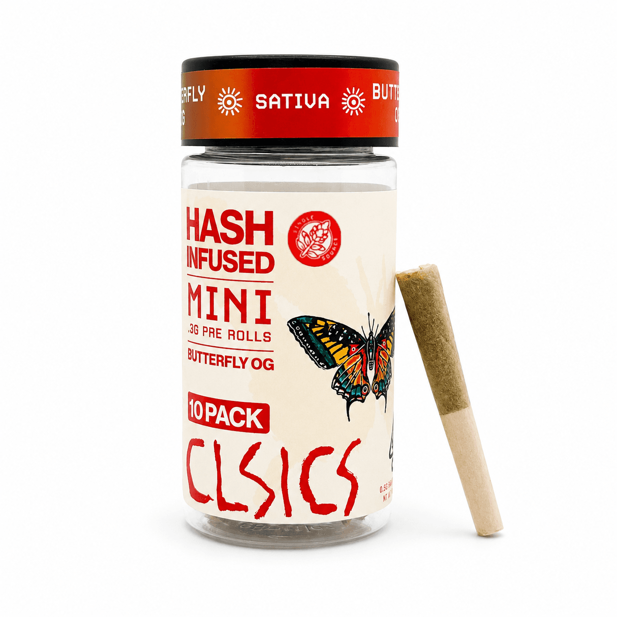 CLSICS Hash Preroll 10pk Sativa Butterfly OG