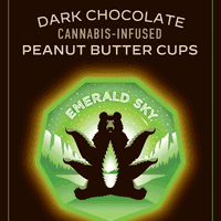 Emerald Sky Peanut Butter Cups 10ct 100mg Hybrid Dark Chocolate
