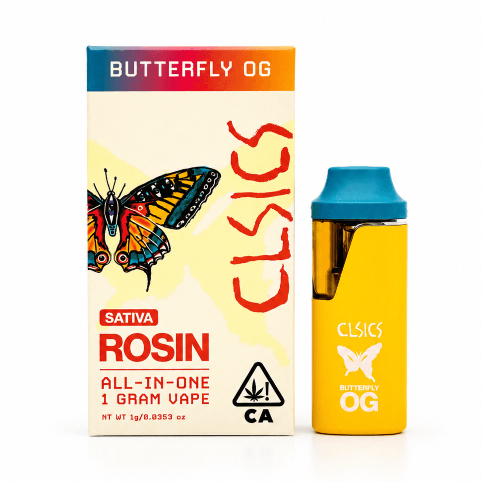 CLSICS Live Rosin All-In-One Cartridge 1g Sativa Butterfly OG