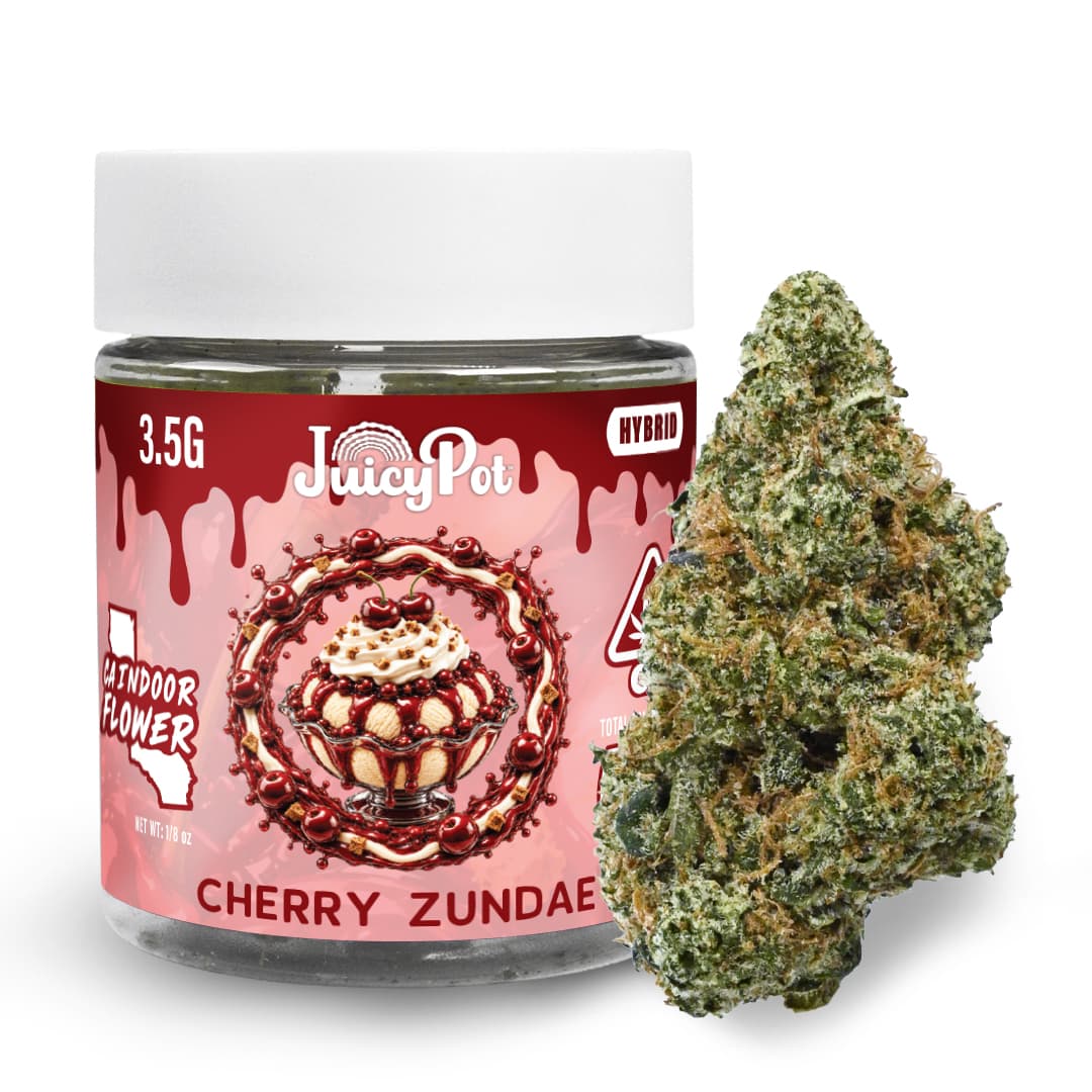 JuicyPot Flower 3.5g Hybrid Cherry Zundae