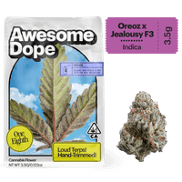 Awesome Dope Flower 3.5g Indica Oreoz x Jealousy F3