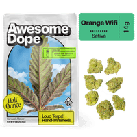 Awesome Dope Smalls Flower 14g Sativa Hybrid Orange Wifi