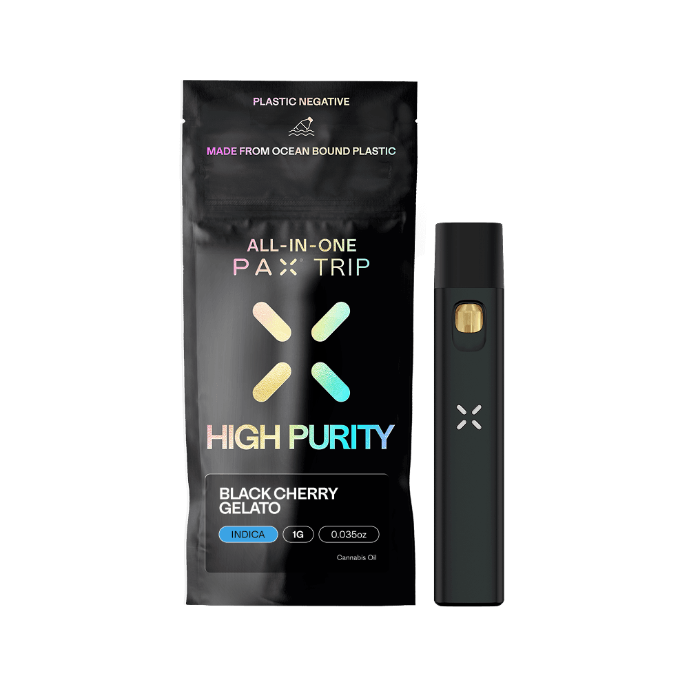 PAX Trip All-In-One High Purity THC 1g Indica Black Cherry Gelato