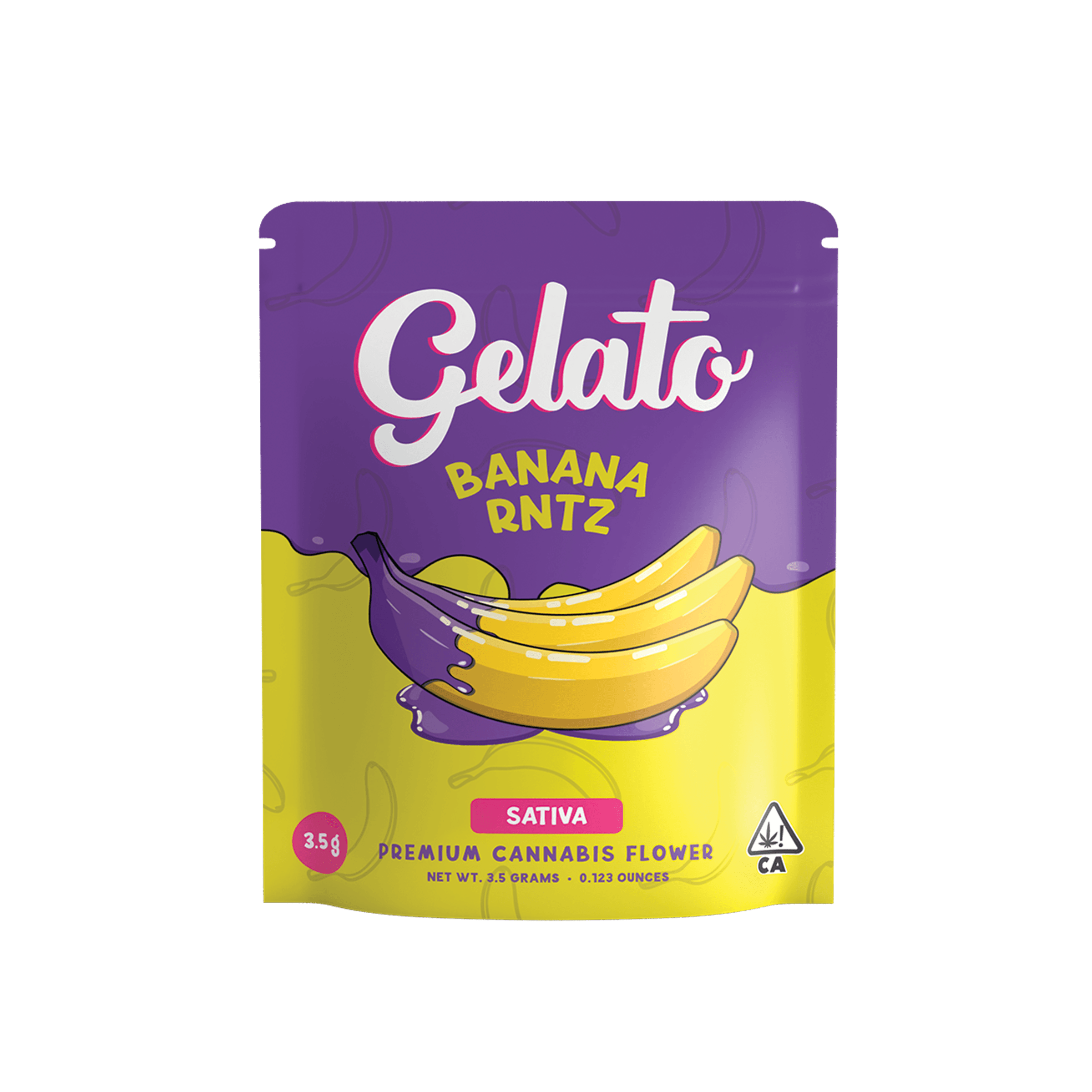 Gelato Flower 3.5g Sativa Banana Rntz 16pk