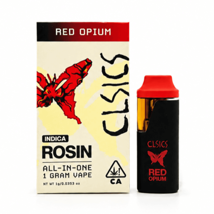 CLSICS Live Rosin All-In-One Cartridge 1g Indica Red Opium