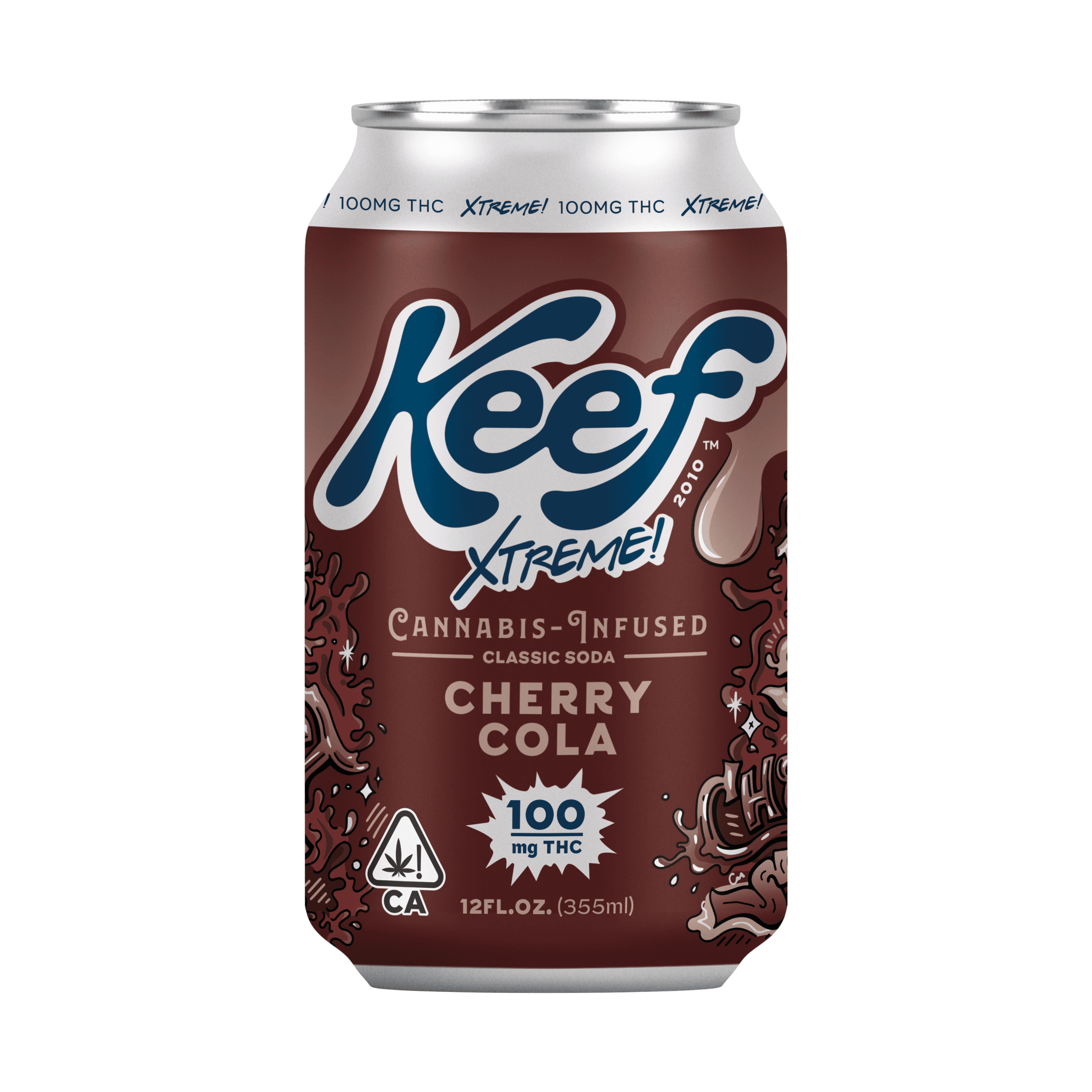 Keef 100mg Cherry Cola Xtreme Classic Soda 12oz