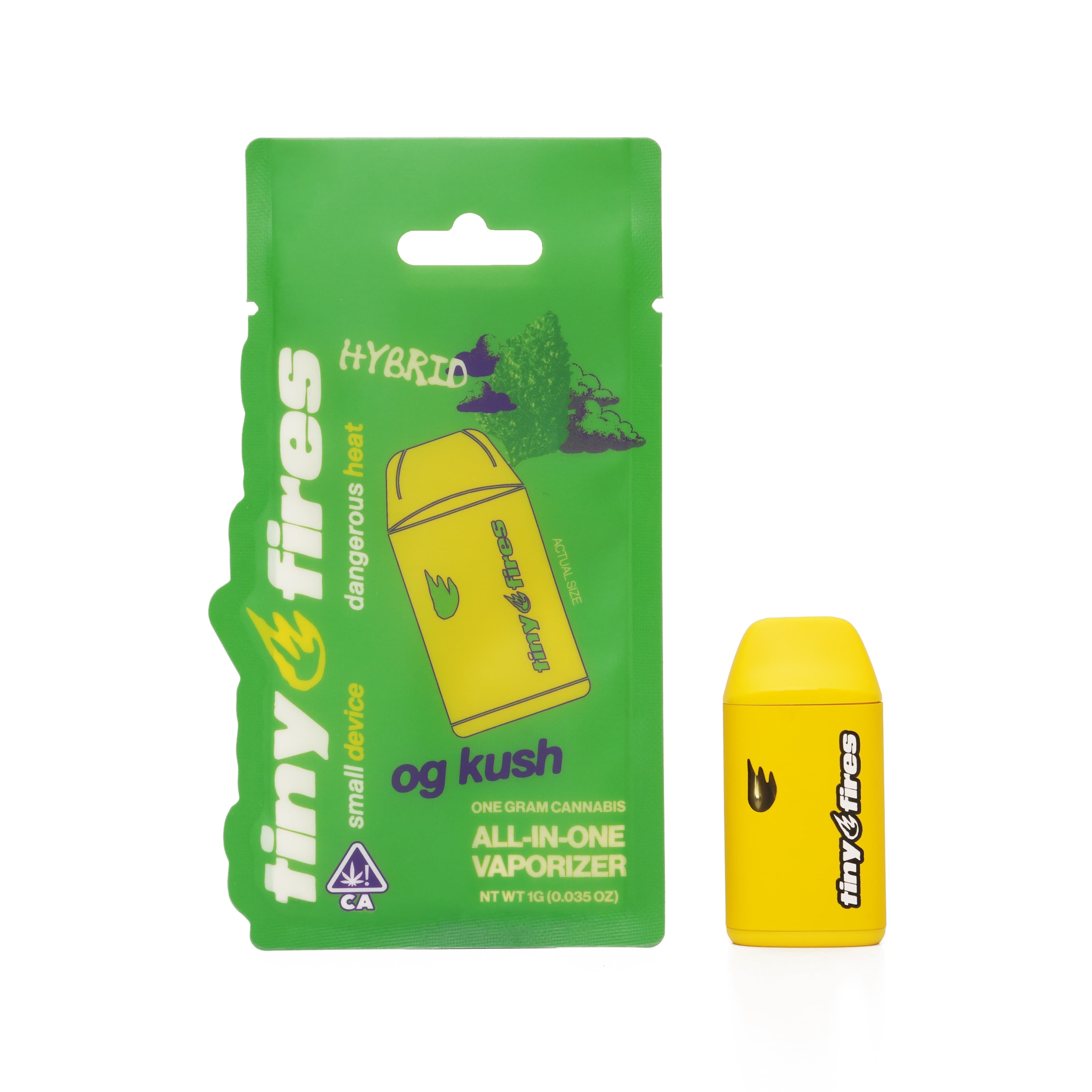 Tiny Fires AIO 1g Cart Hybrid Og Kush
