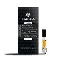 Timeless Cartridge Noir 1g Indica Dutch Treat