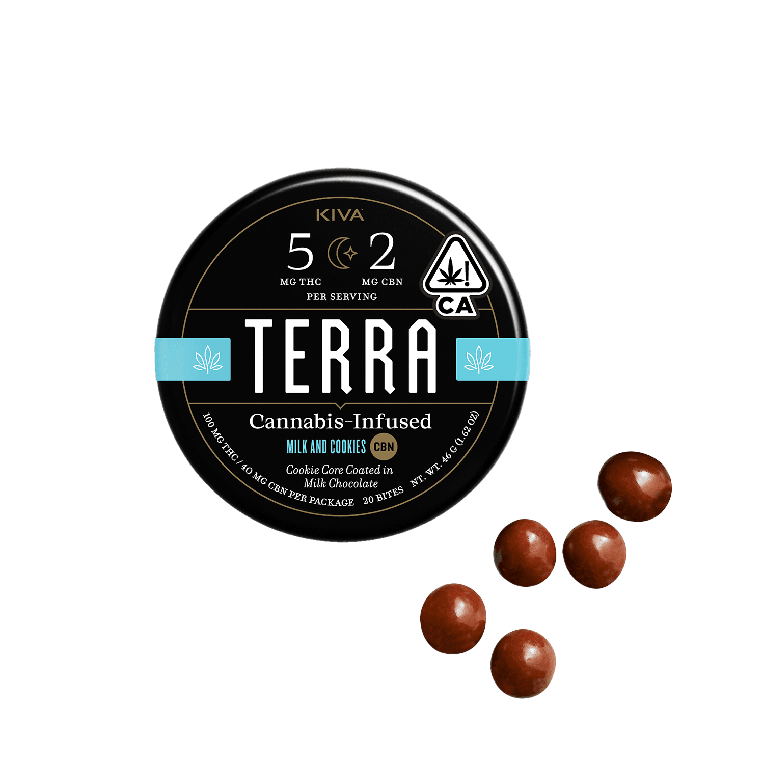 Terra Bites Milk Chocolate Milk and Cookies CBN 5:2