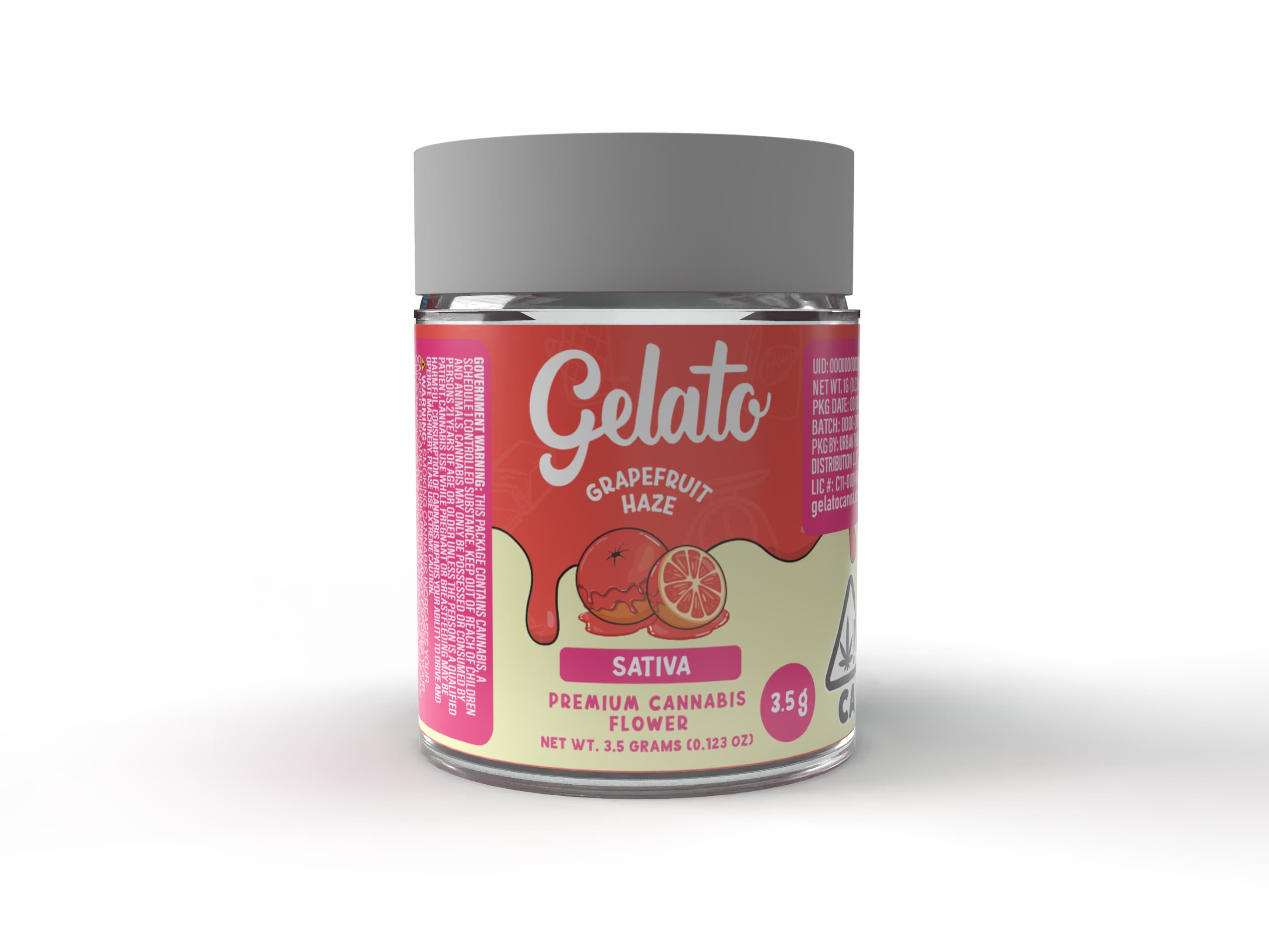 Gelato Flower 3.5g Sativa Grapefruit Haze 16pk