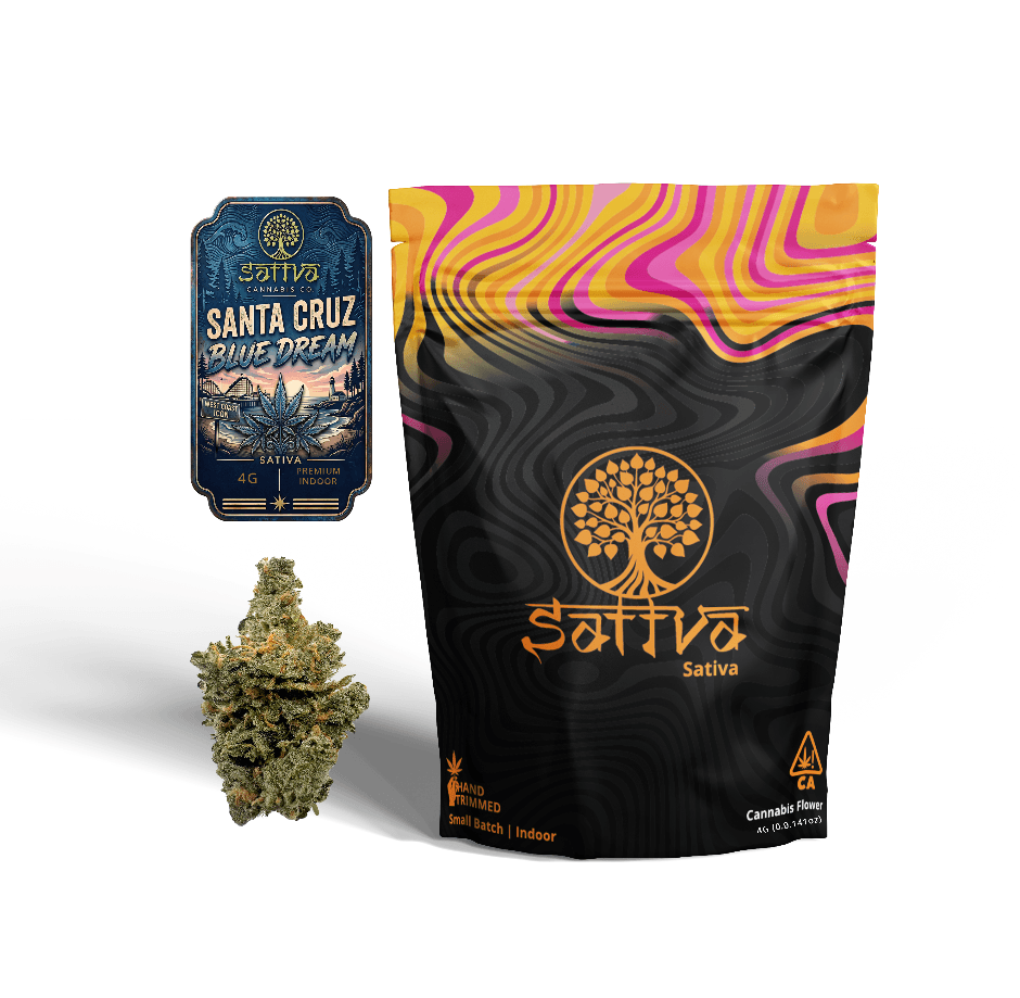 Sattva Cannabis Flower 4g Sativa Santa Cruz Blue Dream