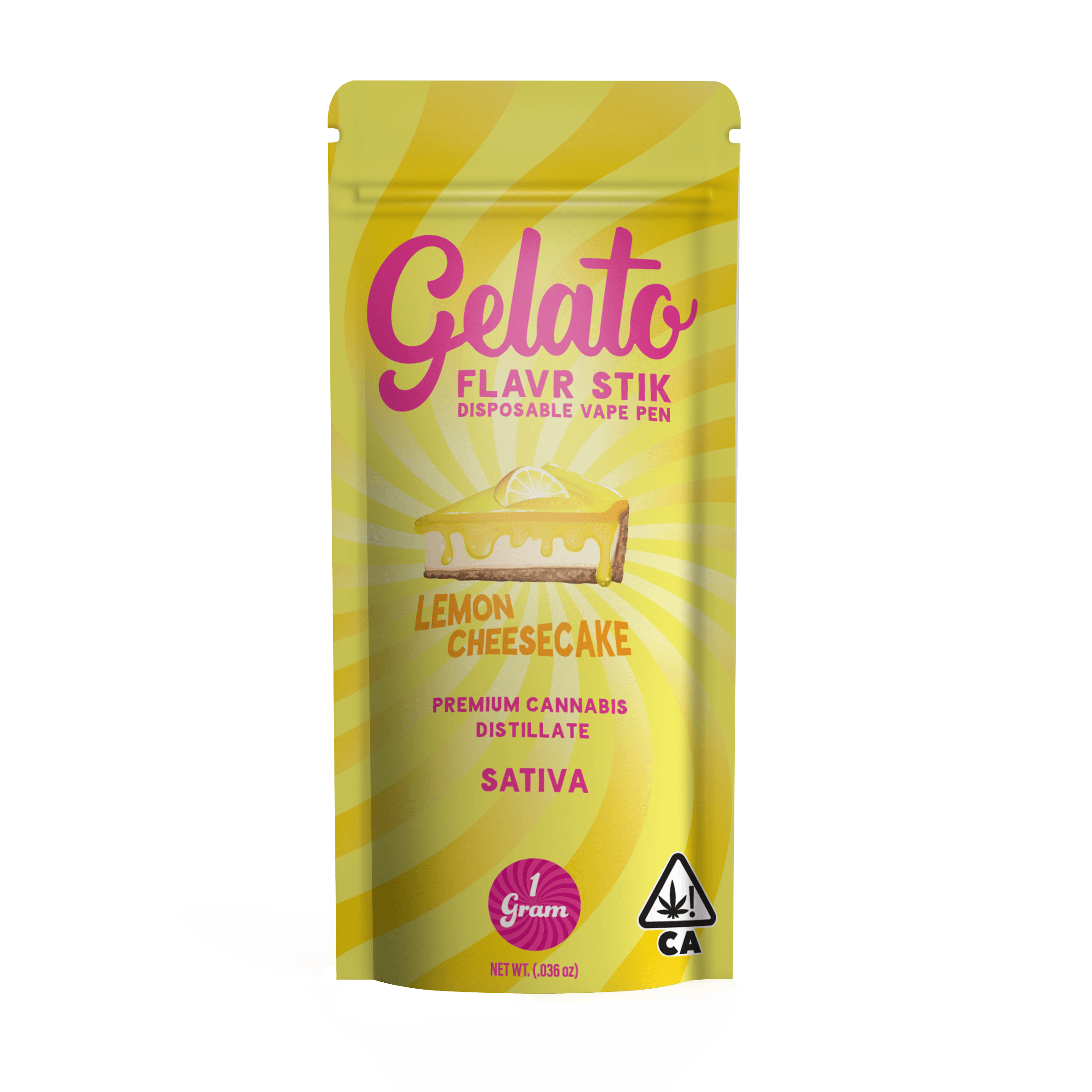 Gelato Flavors All-In-One 1g Sativa Lemon Cheesecake 10pk