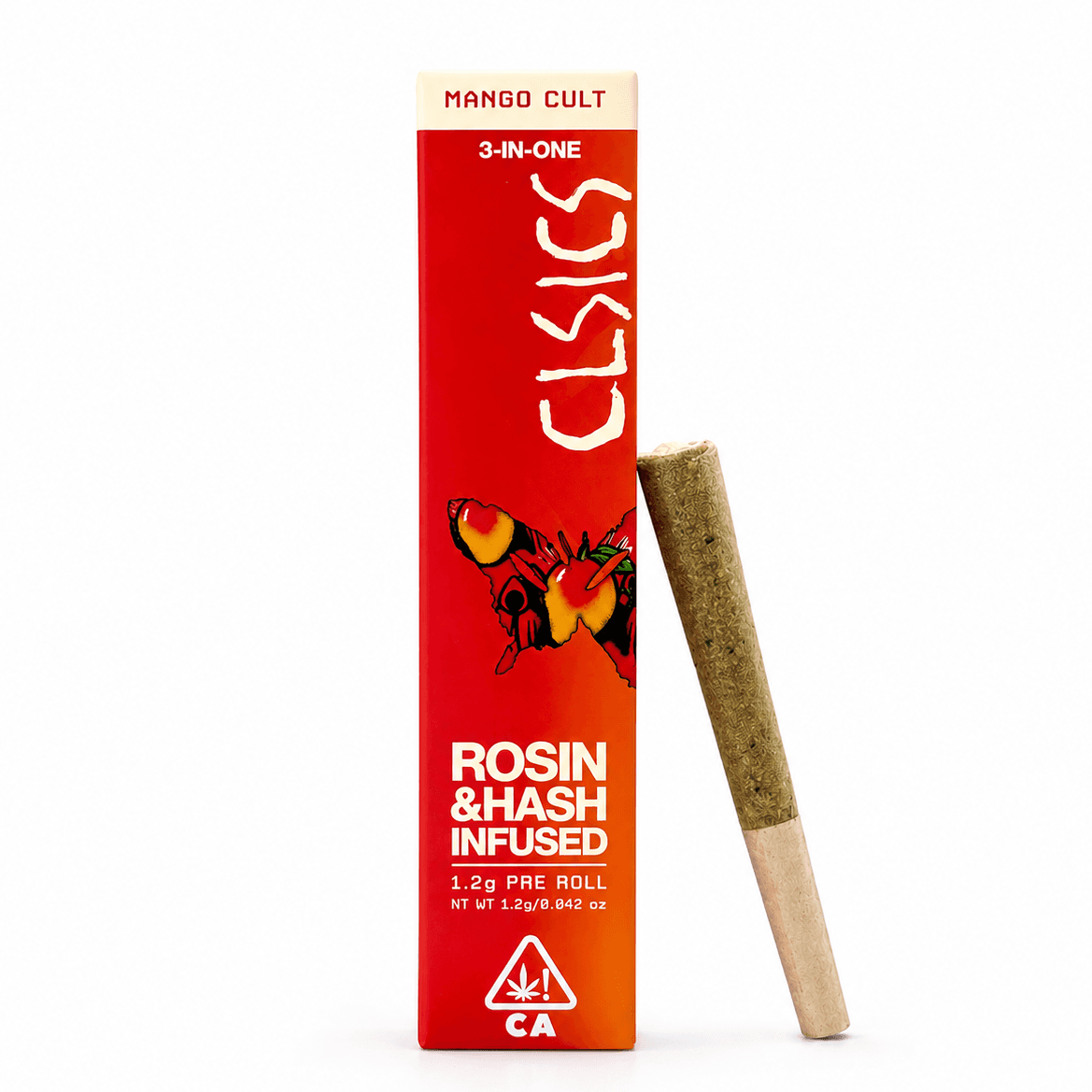 CLSICS Trifecta 1.2g Rosin Hash Preroll Sativa Mango Cult