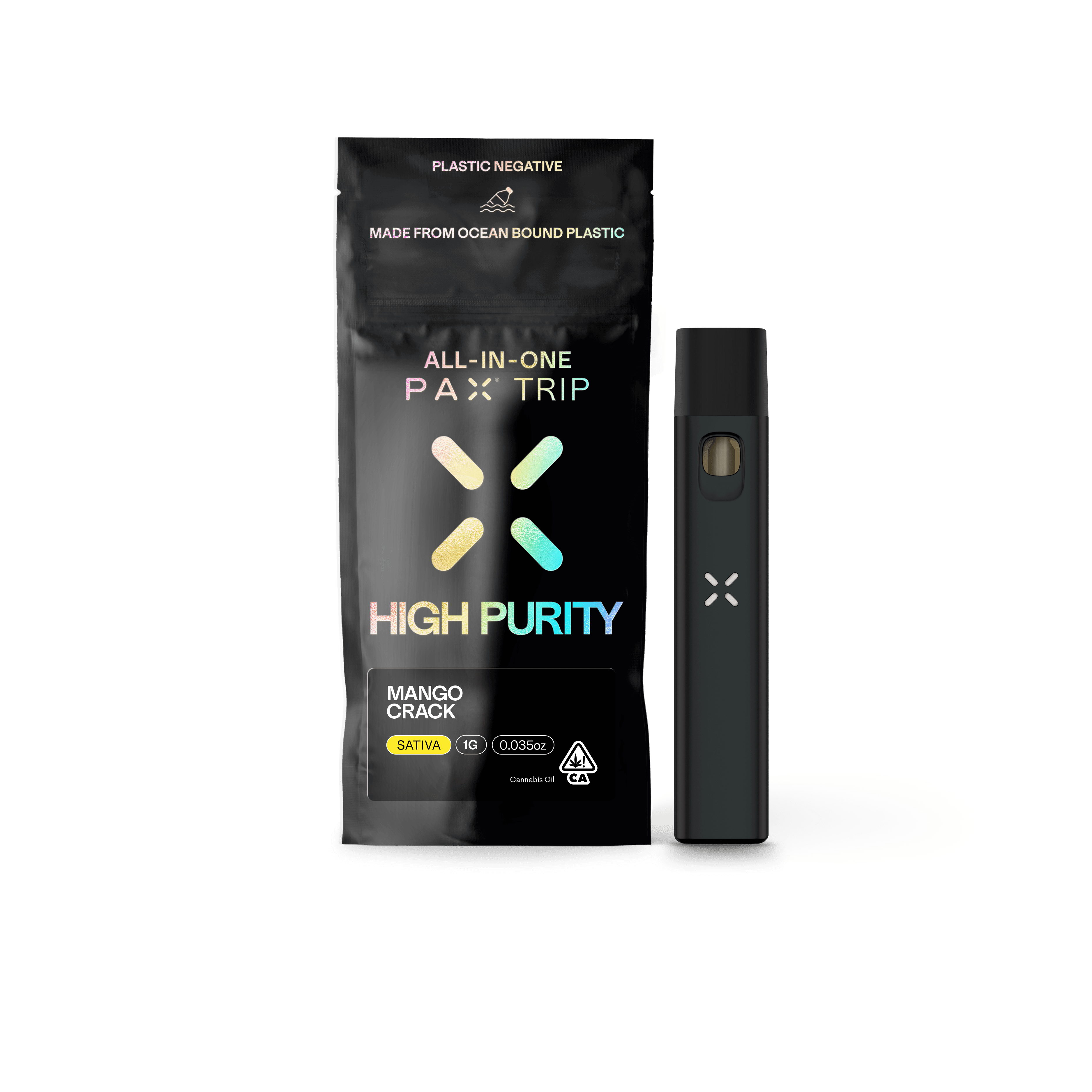 PAX Trip All-In-One High Purity THC 1g Sativa Mango Crack