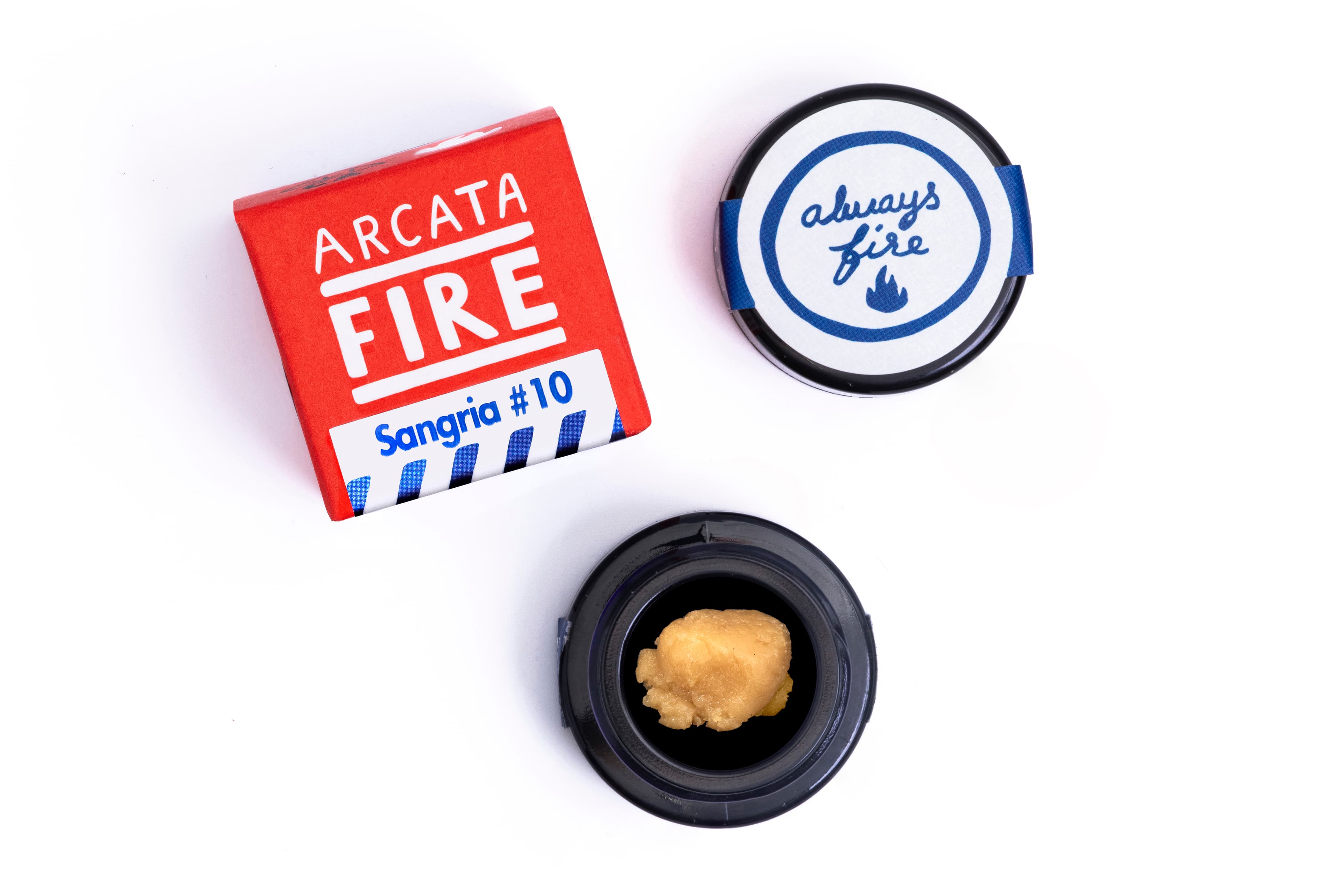 Arcata Fire T1 100% Live Rosin Cold Cure Concentrate 1g Sativa Sangria #10