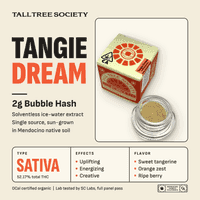 Tall Tree Society Bubble Hash 2g Tangie Dream
