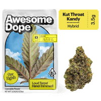 Awesome Dope Flower 3.5g Hybrid Kut Throat Kandy