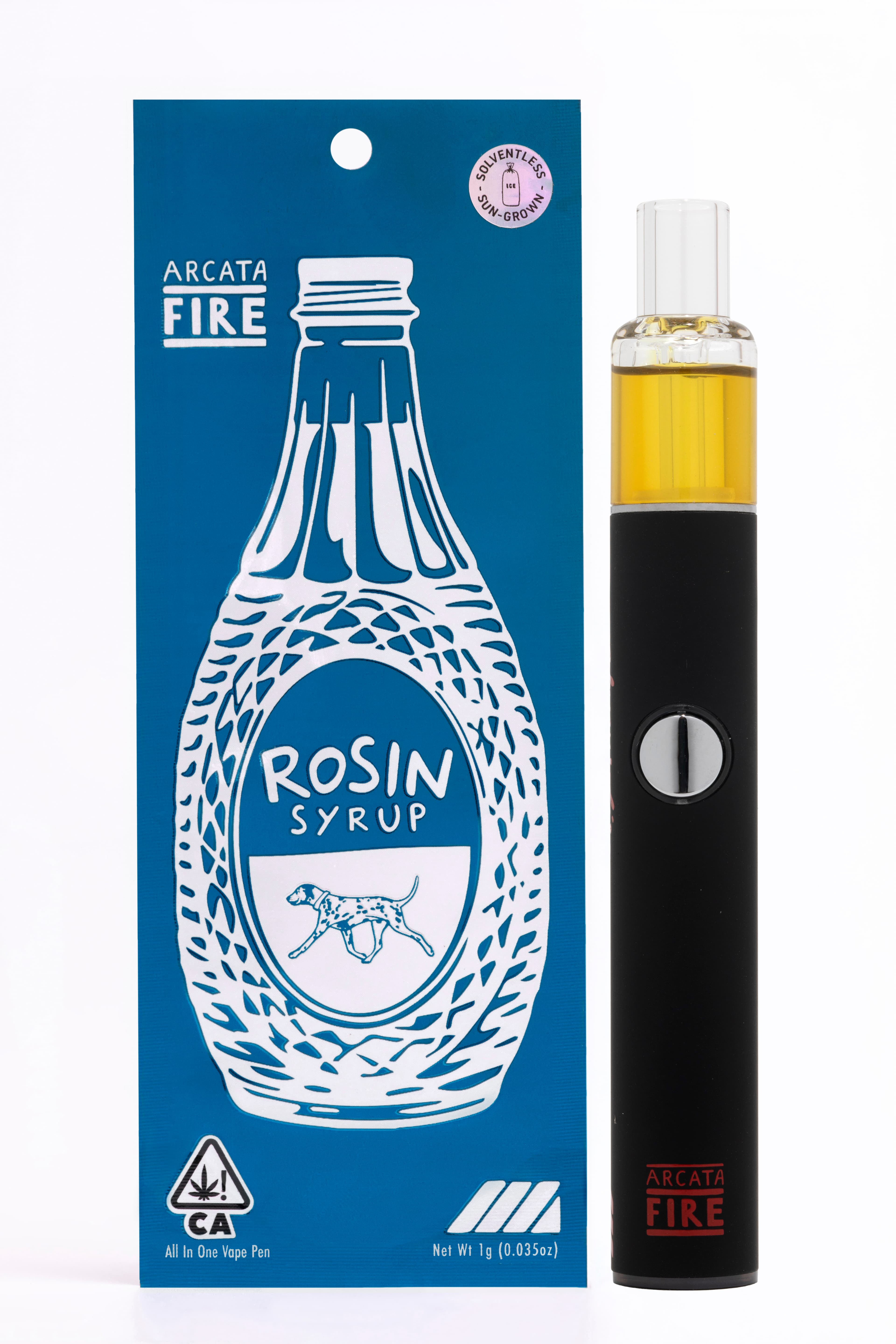 Arcata Fire T1 100% Live Rosin AIO 1g Sativa Platinum Lantz