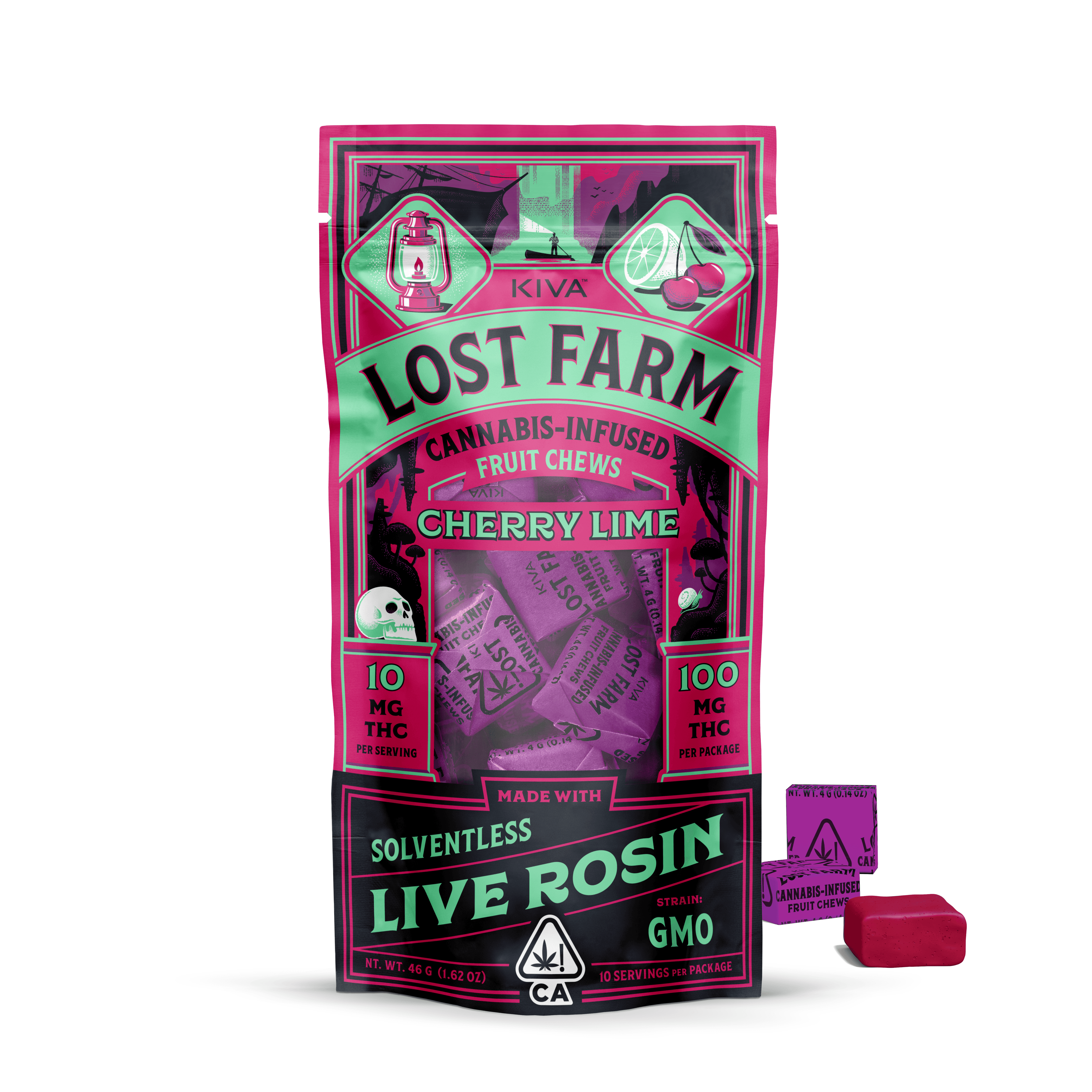 Lost Farm Chews Cherry Lime GMO Rosin