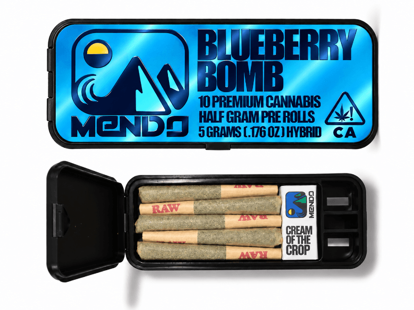 Mendo Preroll 0.5g Hybrid Blueberry Bomb 10pk 5.0g