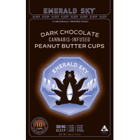 Emerald Sky Peanut Butter Cups 10pk 100mg 10:2:2 THC/CBD/CBN Sleep Dark Chocolat
