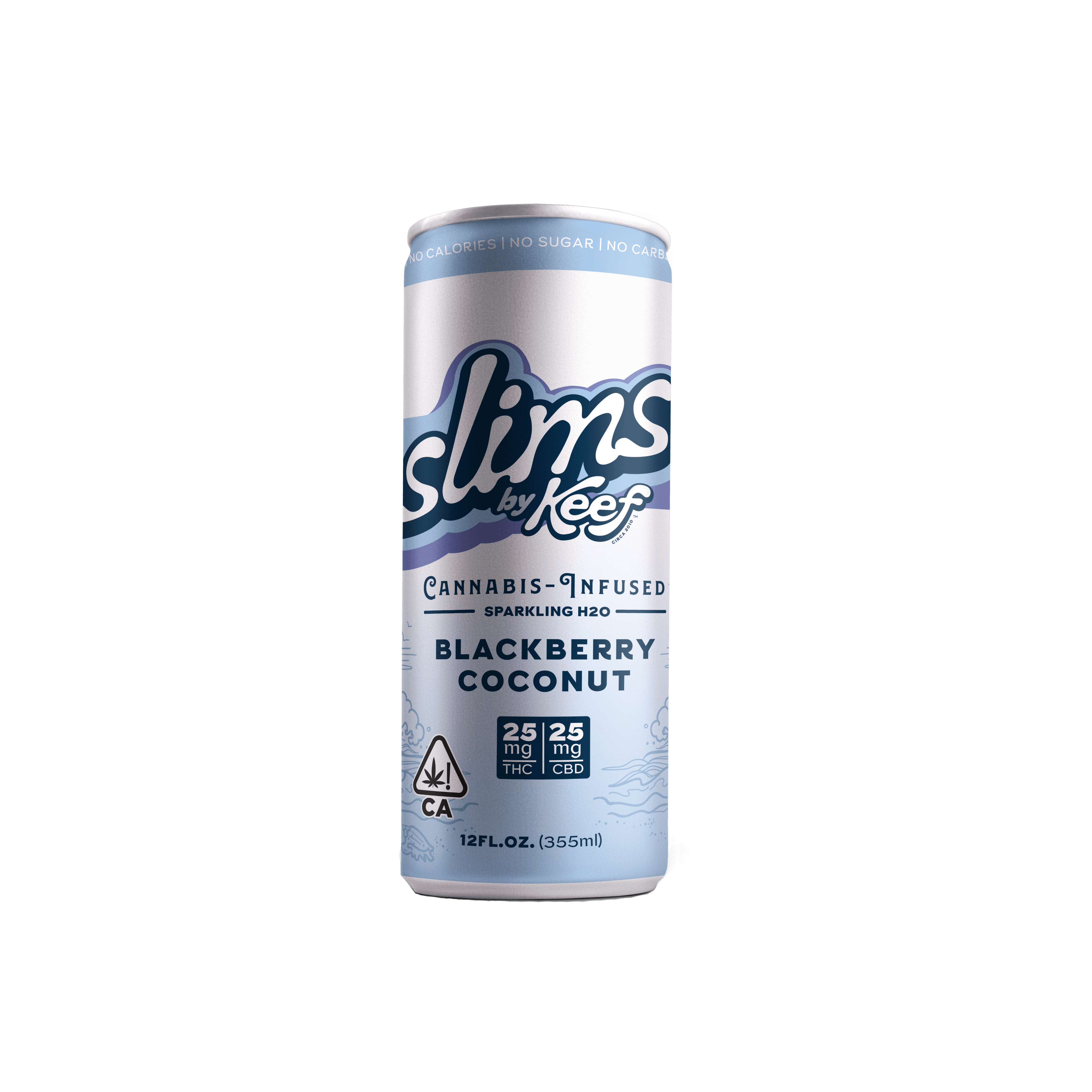 Keef Slims Blackberry Coconut 25:25mg THC:CBD 12oz