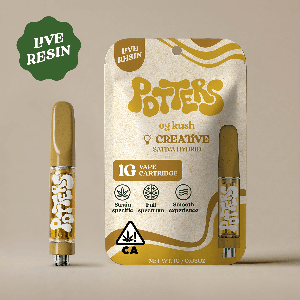 Potters Live Resin Vape Cartridges 1g Sativa OG Kush