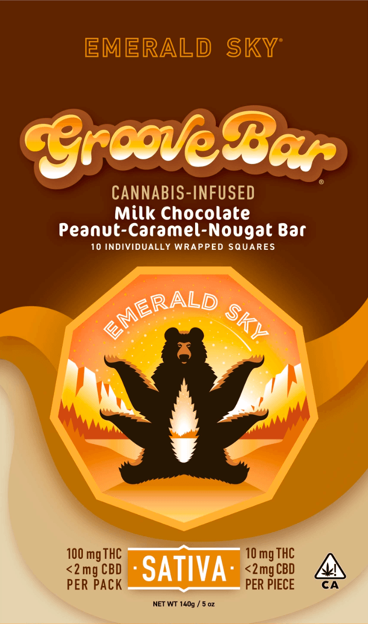 Emerald Sky GrooveBar 10ct 100mg Sativa 10ct