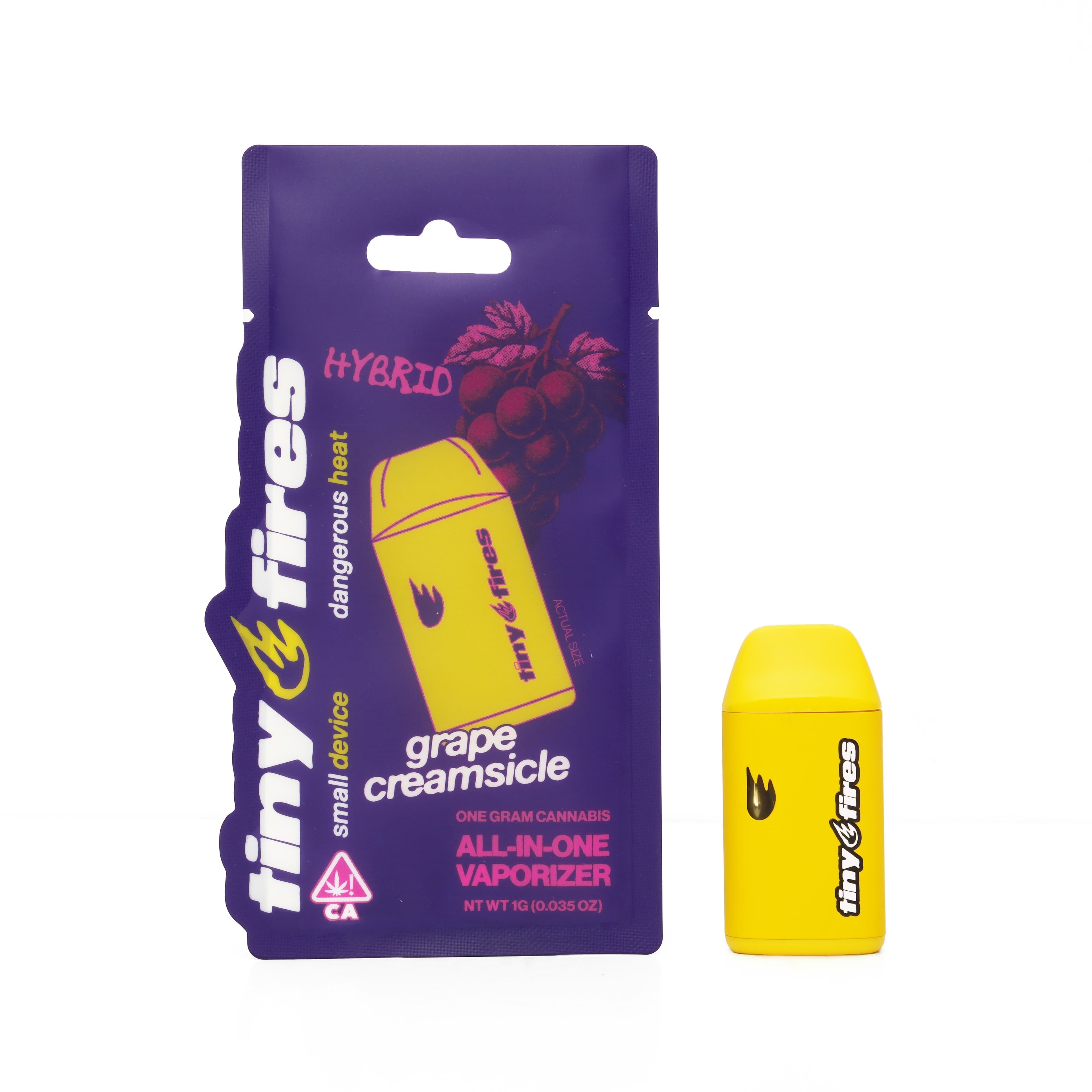 Tiny Fires AIO 1g Cart Hybrid Grape Creamsicle
