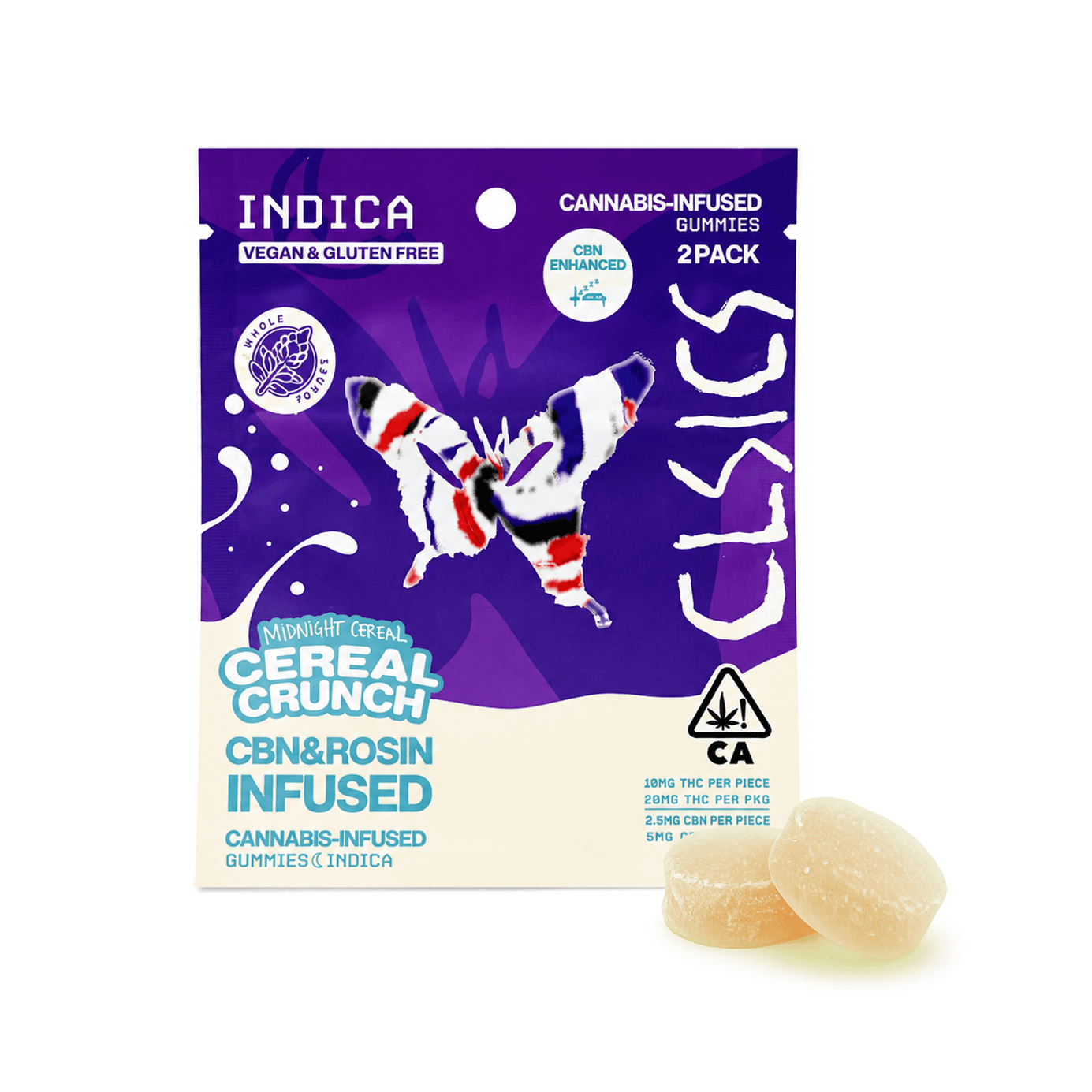 CLSICS Live Rosin Gummies Indica CBN Cereal Crunch 2-Piece