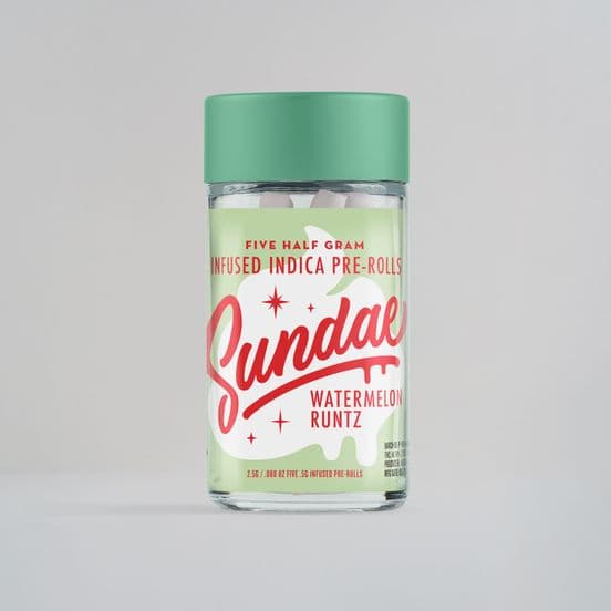 Sundae Infused Preroll 5pk 2.5g Indica Watermelon Runtz
