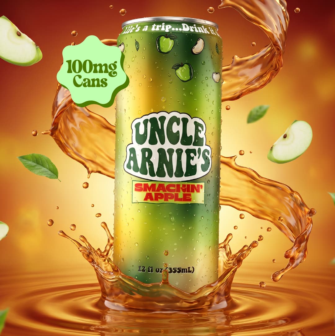 Uncle Arnie's Beverage 12oz Smacking Apple 100mg 12pk